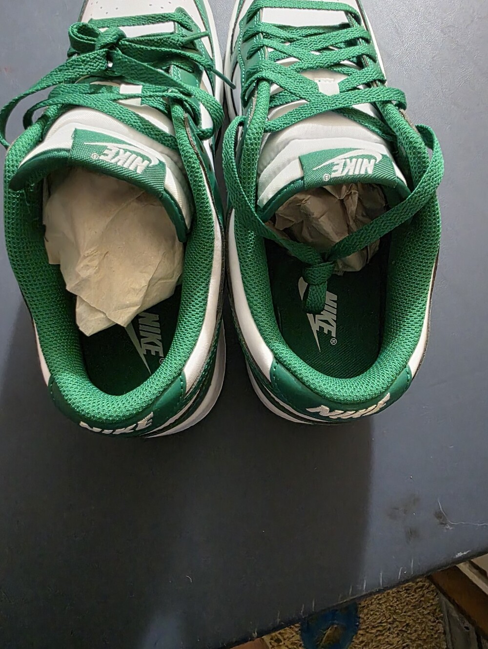 Nike Dunk "Michigan State" Dunks Green and White Low-Top Sneakers Size 11m - Picture 6 of 7